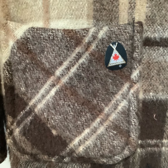 Vintage 1960's  Wool Mohair Button Up Flannel Coat - Picture 6 of 15